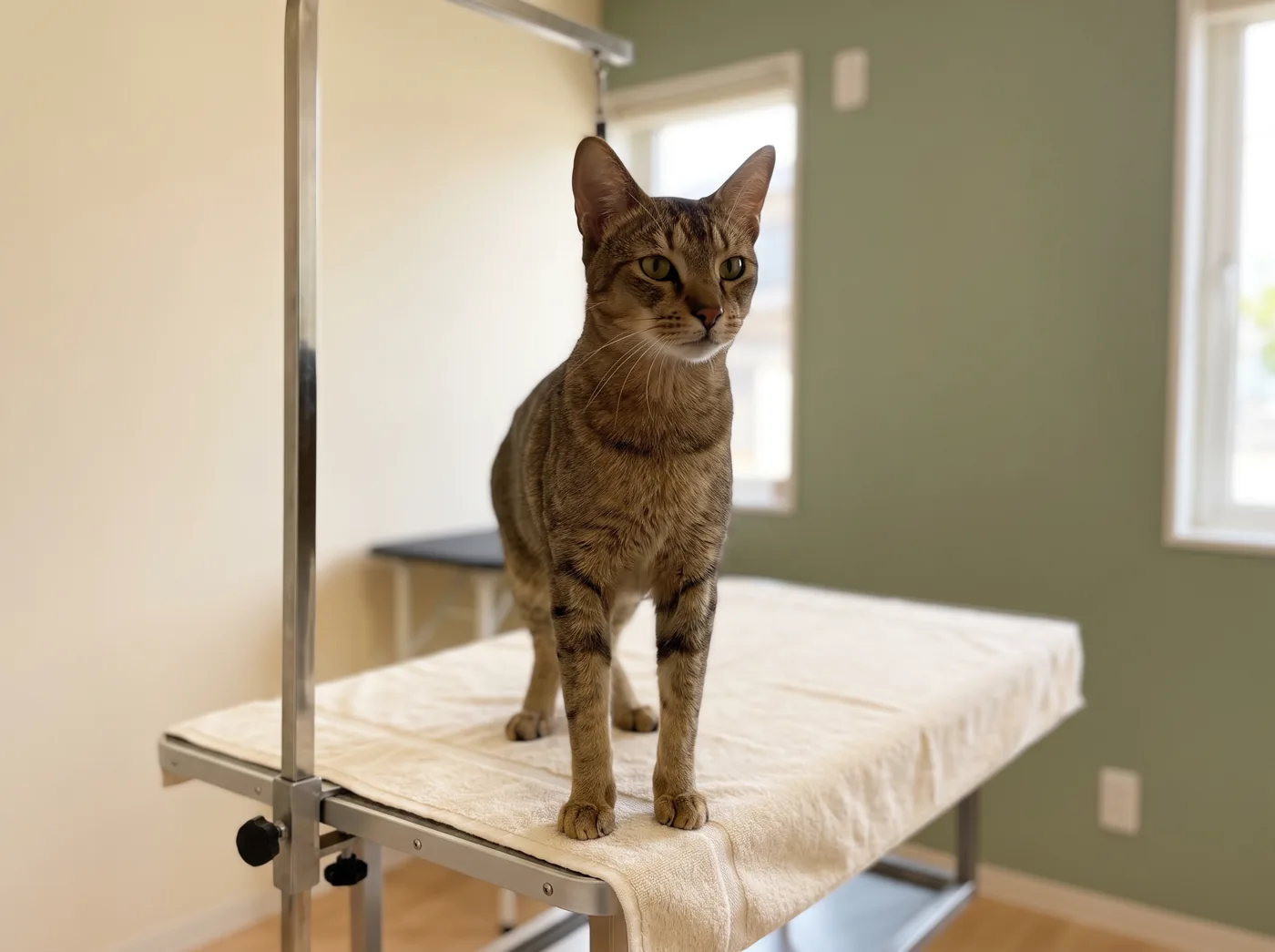 A Chausie, a genuine jungle cat hybrid with real caveats attached