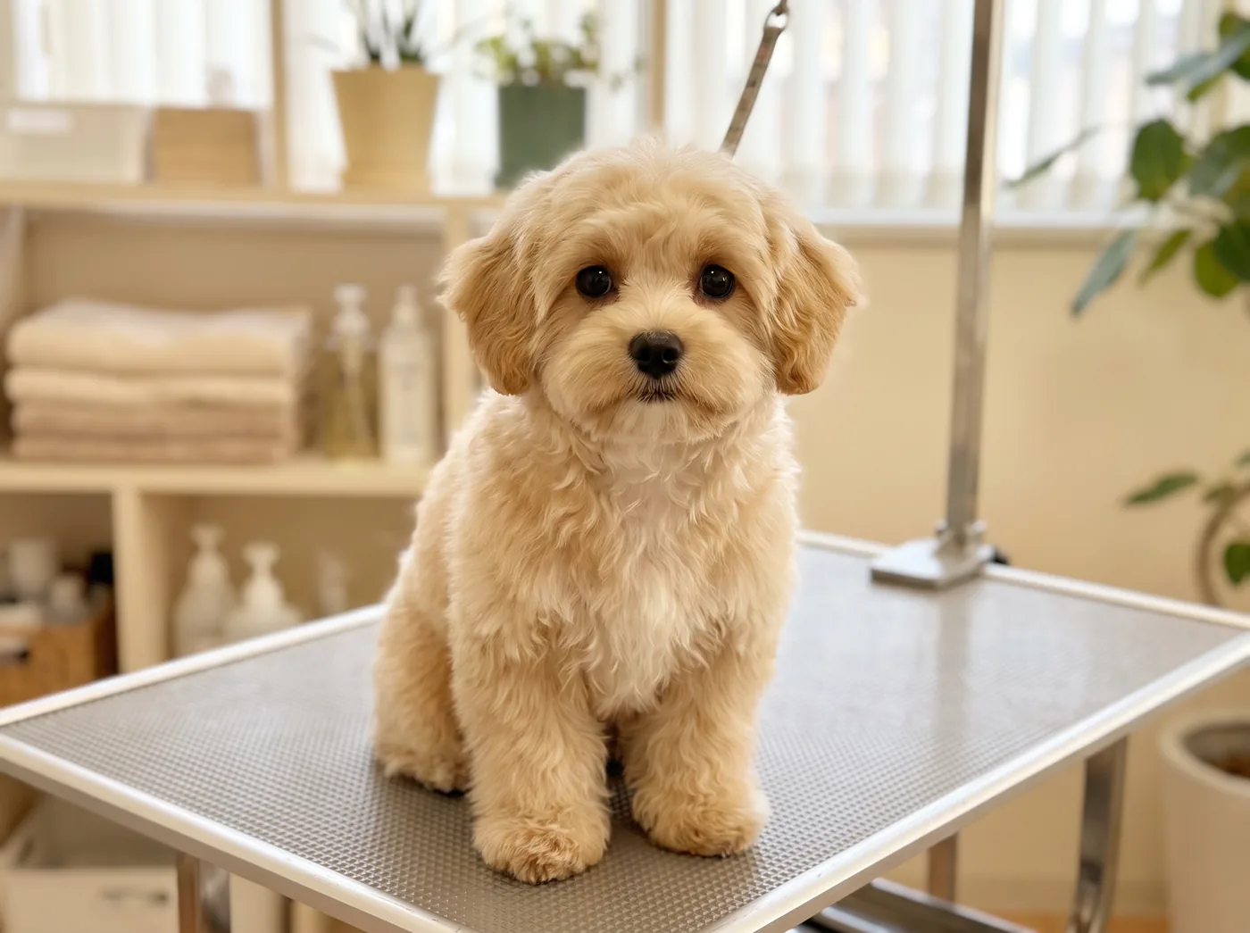 A Shih-Poo, a Shih Tzu and Poodle cross with a genuine coat lottery