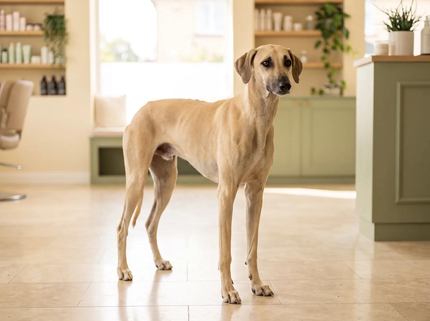 A Sloughi, the North African sighthound the Azawakh is mistaken for