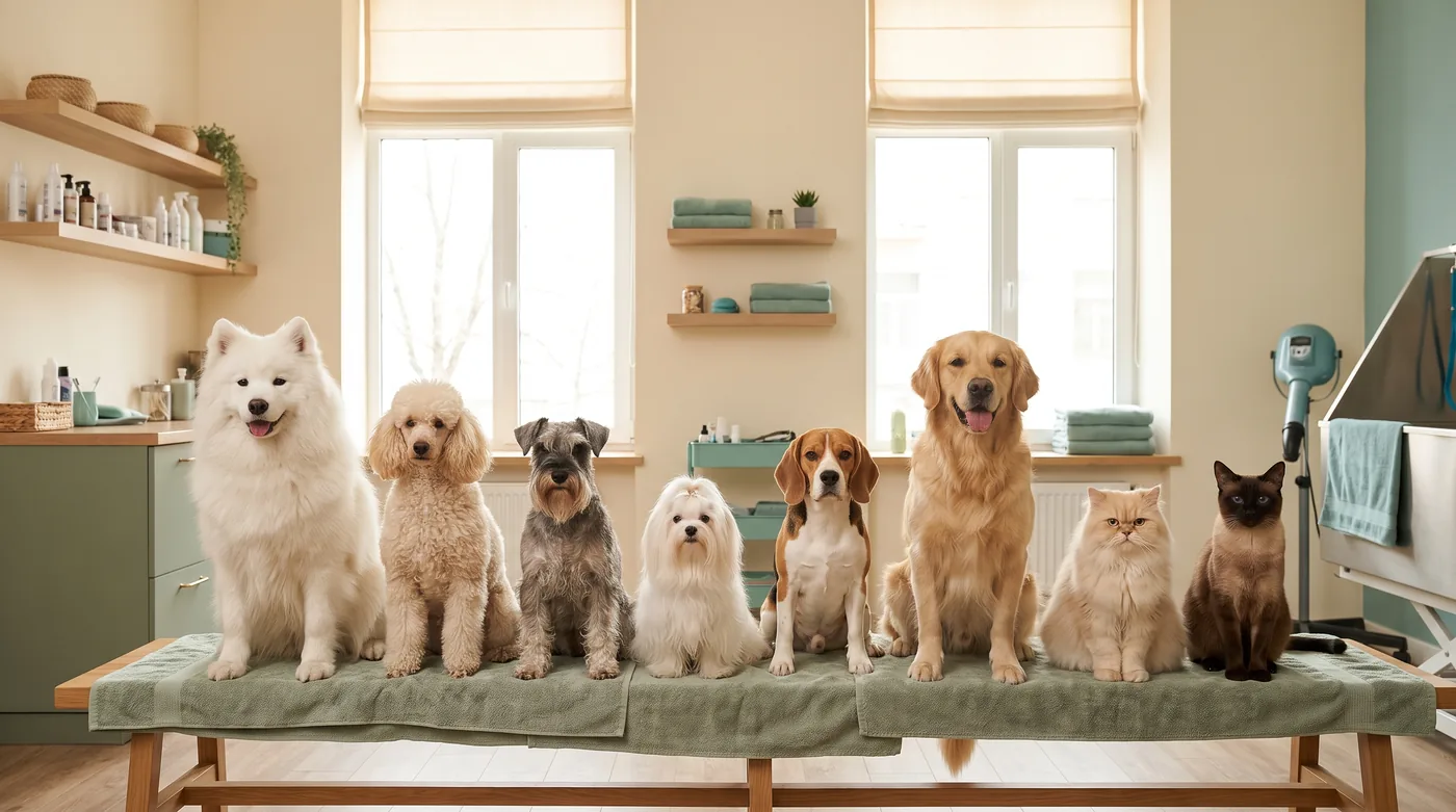 Dogs and cats across every coat type covered in the breed guide